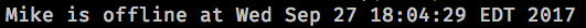 Kind of the same as your “Last Seen” eh?